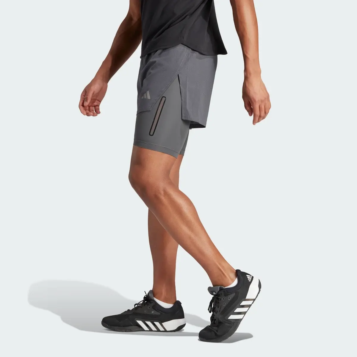 Adidas Pantalón corto HEAT.RDY HIIT Elevated Training 2-in-1. 2