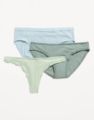 Cotton-Blend Underwear Variety 3-Pack multi