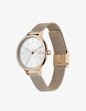 Ladies Cannes Watch with Rose Gold IP Plated Strap