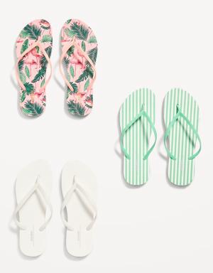 Old Navy Flip-Flop Sandals 3-Pack for Women (Partially Plant-Based) pink