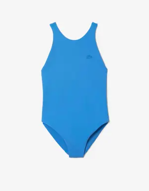 Lacoste Women’s Lacoste One-Piece Recycled Polyamide Swimsuit