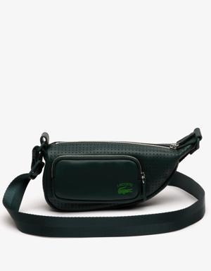 Unisex Perforated Shoulder Bag - Small