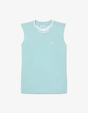 Girls’ Lacoste Cotton Jersey Sleeveless T-shirt