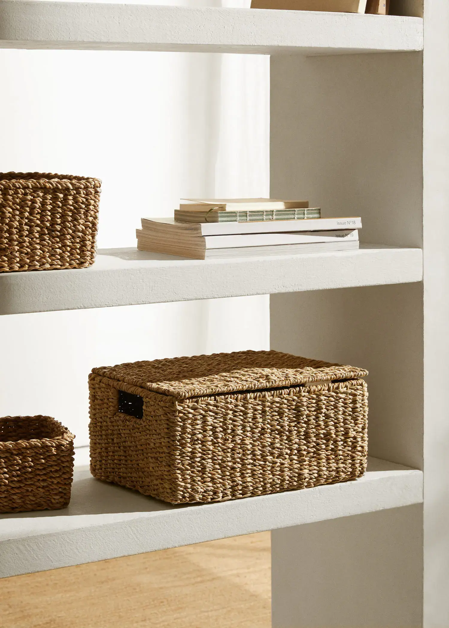 Mango Braided basket with handles 35x25cm. 2
