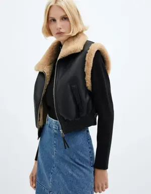 Double-sided bomber gilet