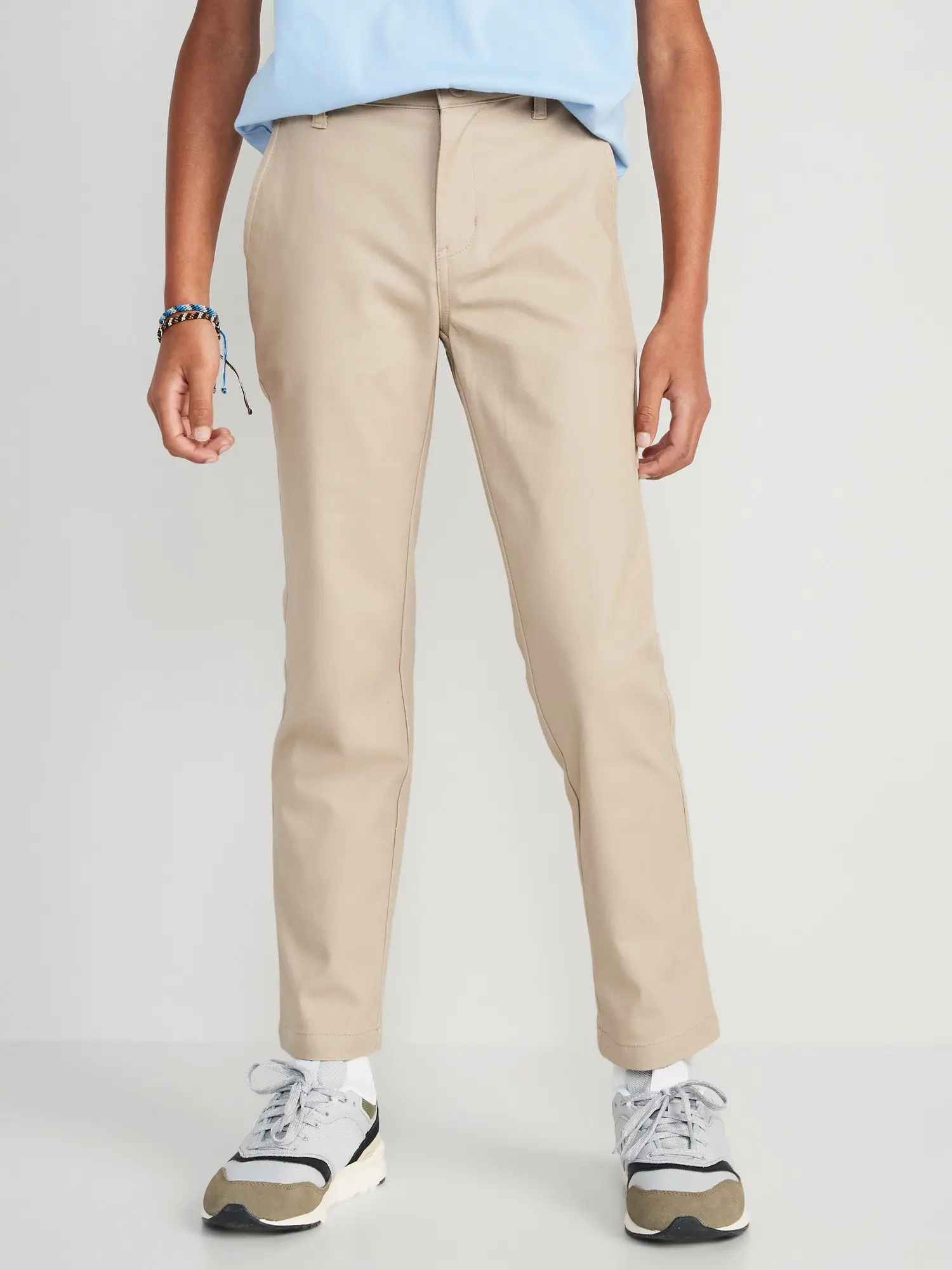 Old Navy Slim School Uniform Chino Pants for Boys beige. 1
