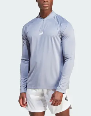 Adidas Gym Heat Quarter-Zip Long Sleeve Tee