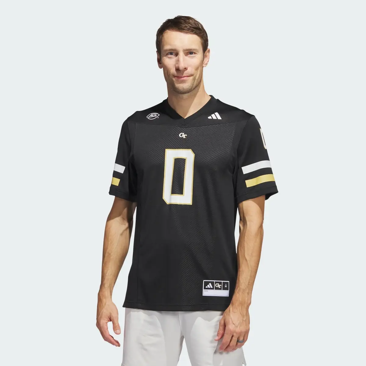 Adidas Georgia Tech Football Off-Field Ghost Jersey. 2