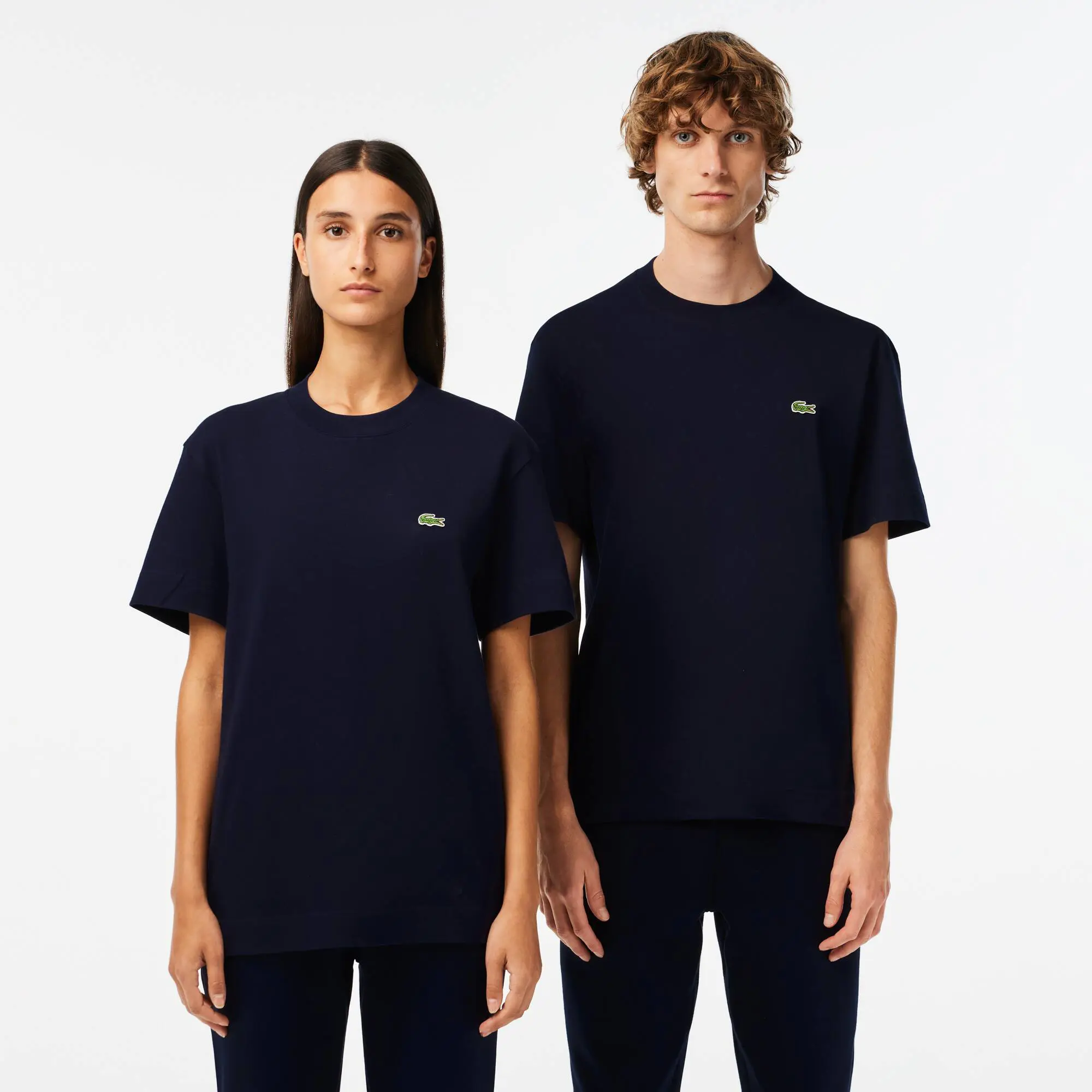 Lacoste Unisex T-Shirt aus Bio-Baumwollfleece. 1