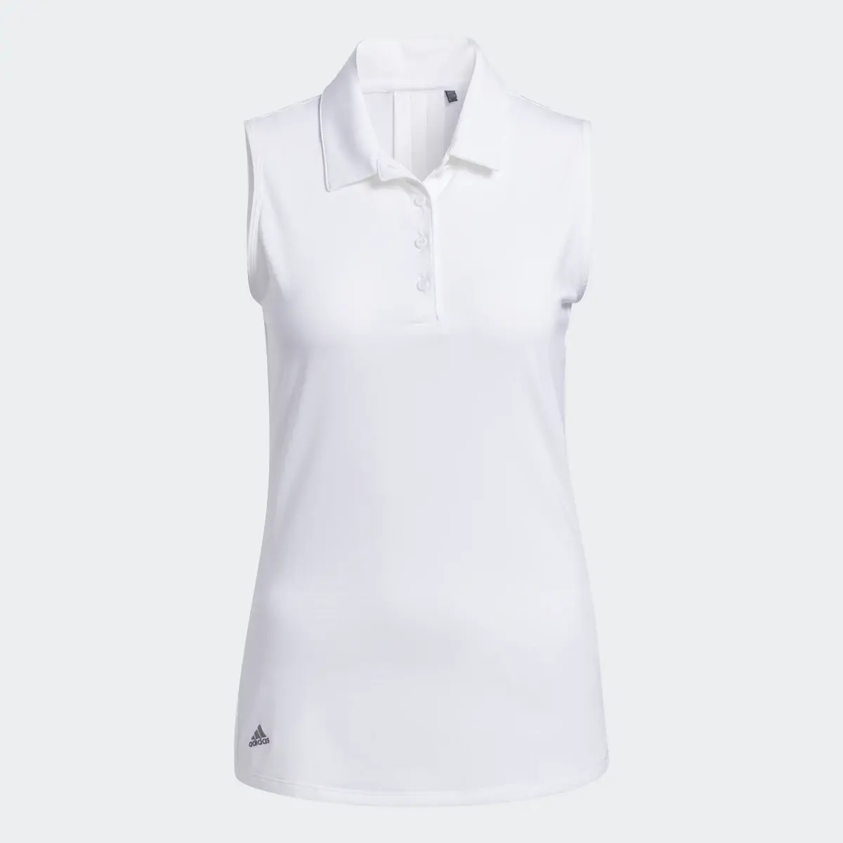 Adidas Ultimate365 Solid Sleeveless Golf Polo Shirt. 1