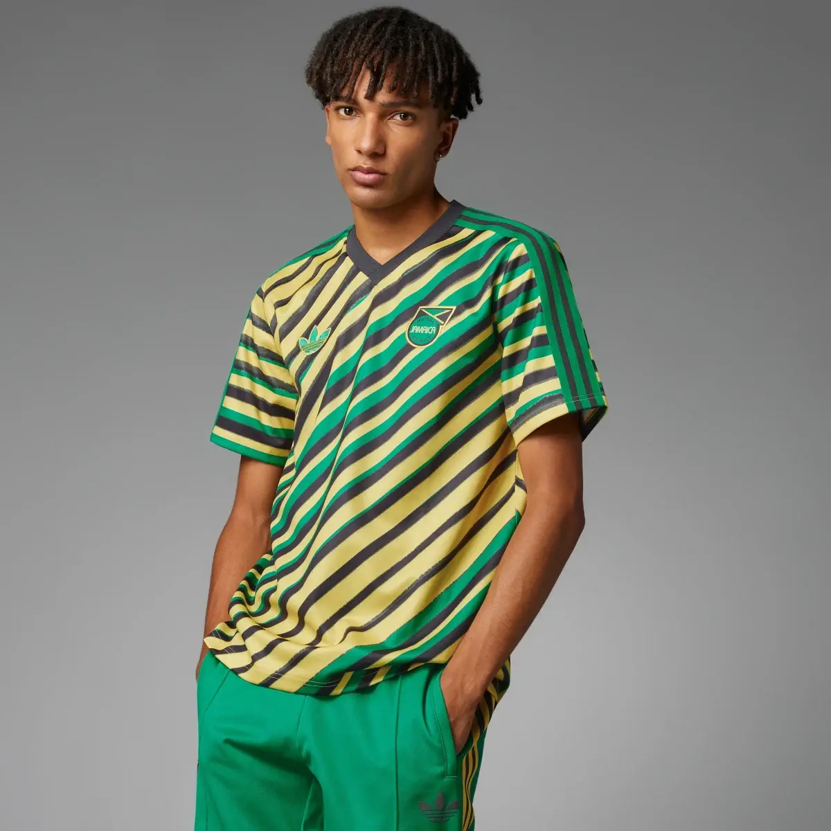 Adidas Camiseta Trefoil Jamaica. 1