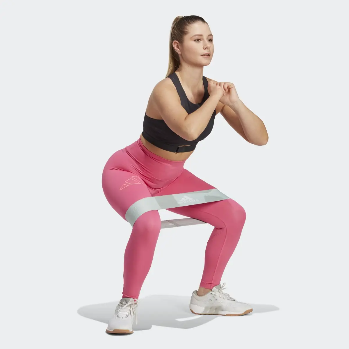 Adidas Leggings 7/8 da allenamento Optime Hyperbright High-Rise. 3