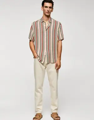 Short sleeve striped shirt