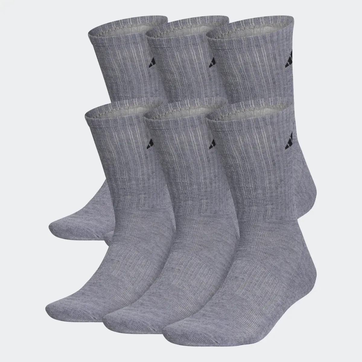 Adidas Athletic Cushioned Crew Socks 6 Pairs XL. 2