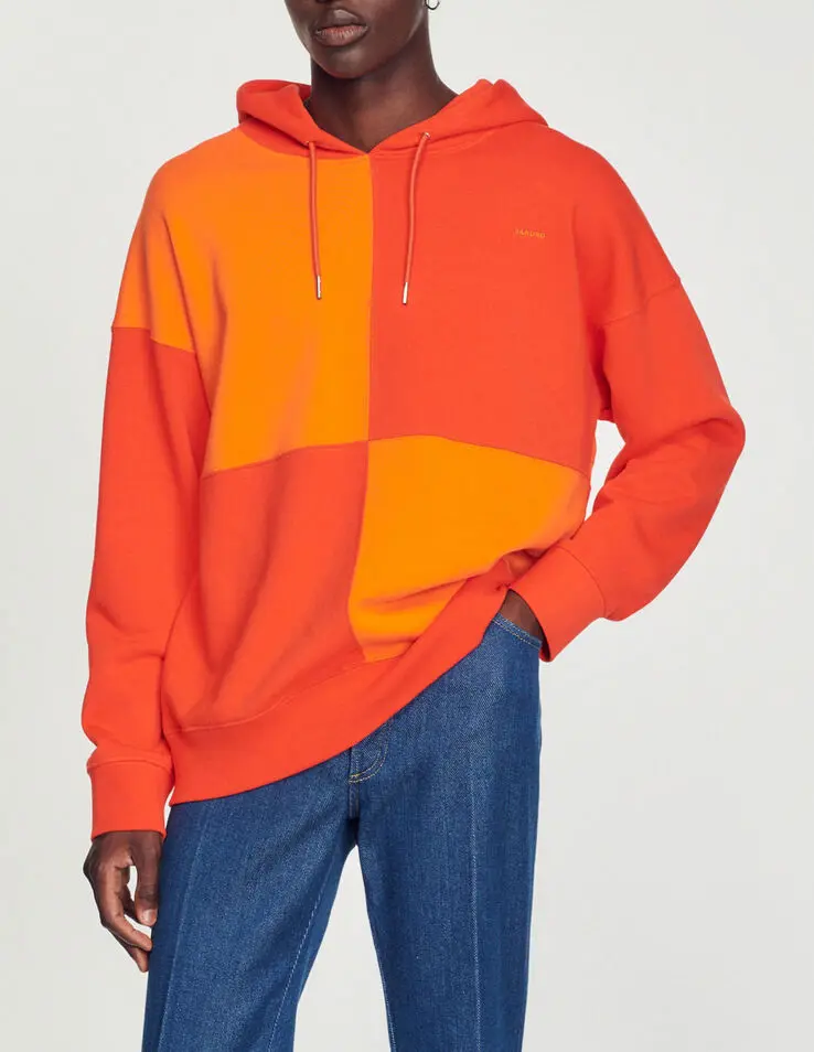 Sandro Oversized fleece hoodie. 1