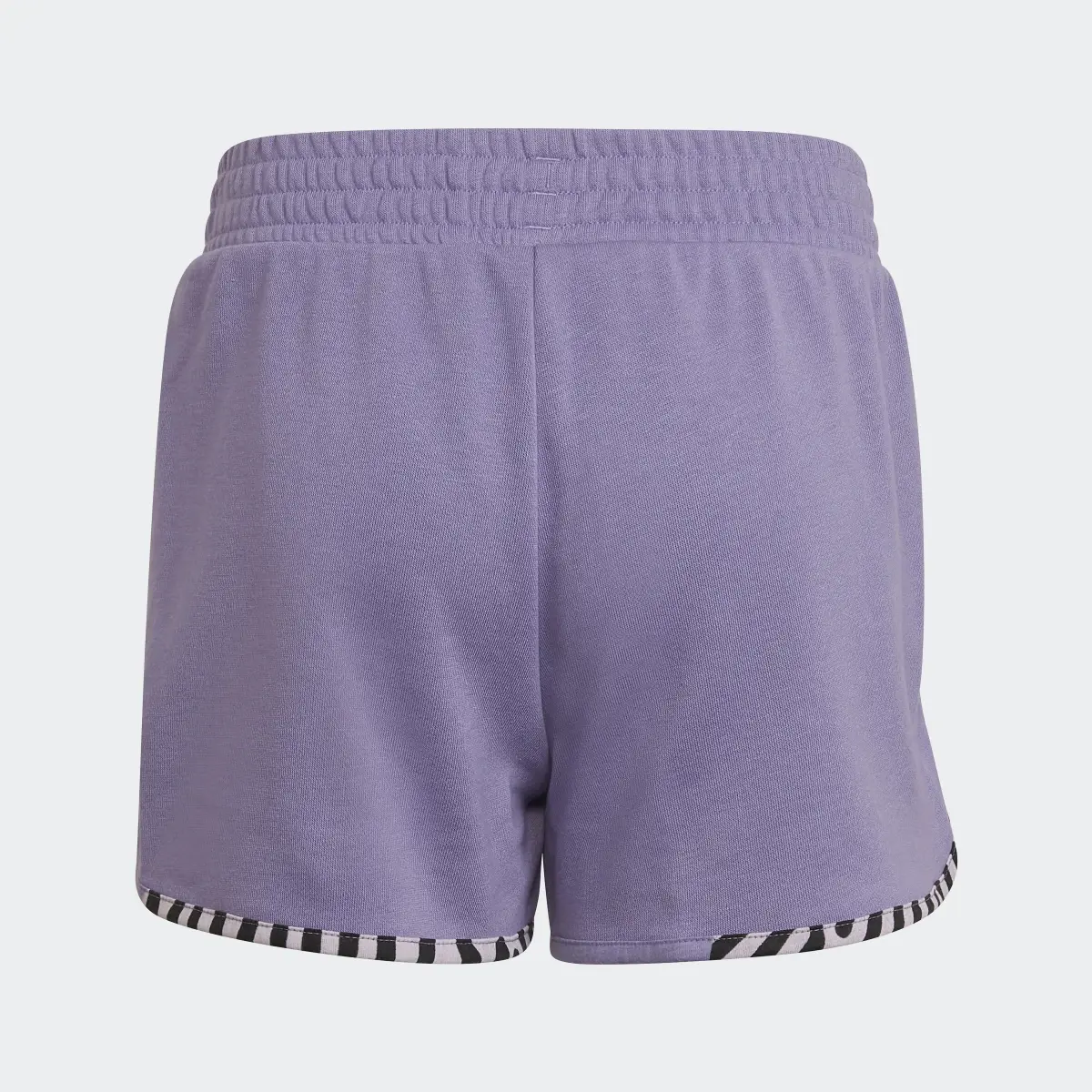 Adidas AEROREADY Girls Power Cotton Knit Shorts. 2