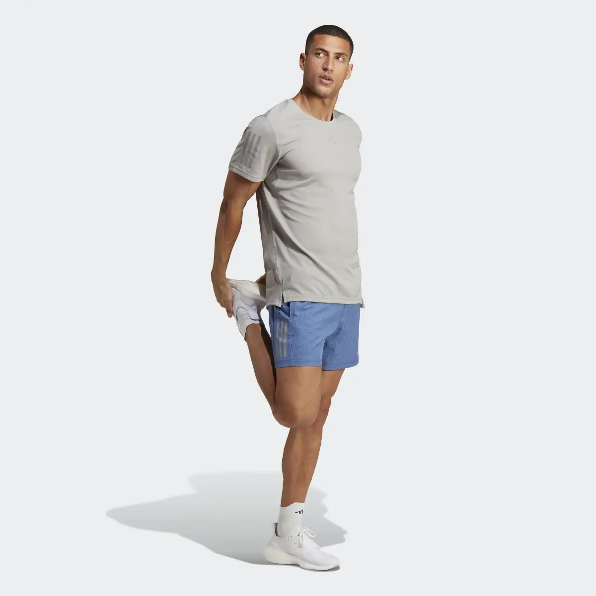 Adidas Own the Run Heather Shorts. 3