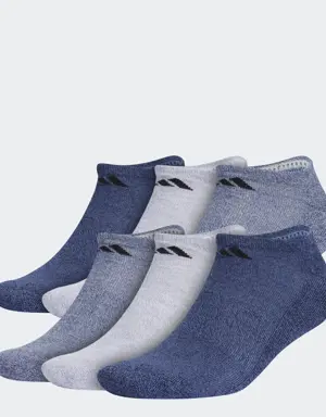 Adidas Athletic Cushioned No-Show Socks 6 Pack