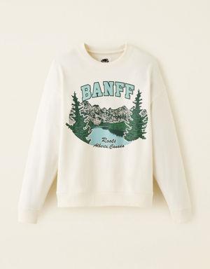 Banff Landscape Crew Sweatshirt Gender Free