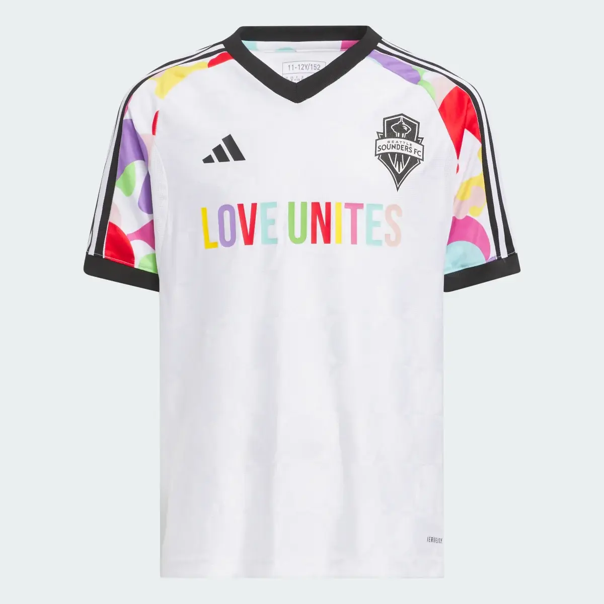 Adidas Seattle Sounders Pride Pre-Match Jersey. 1