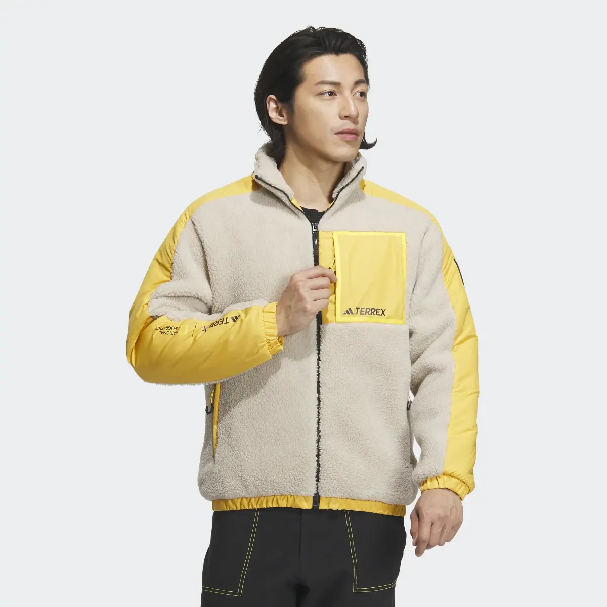 Adidas National Geographic High-Pile Fleecejacke. 2