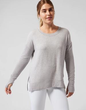 Athleta Coaster Luxe Sweatshirt gray