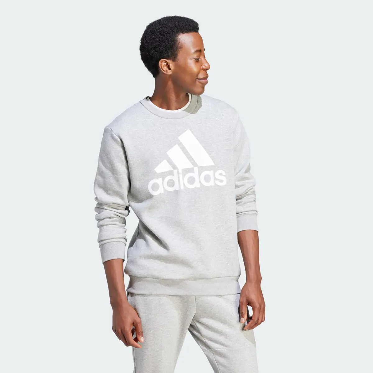 Adidas Essentials Fleece Big Logo Sweatshirt. 1