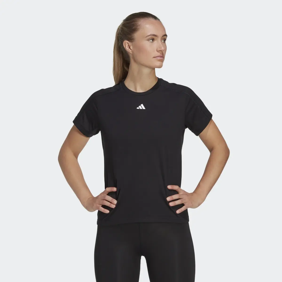 Adidas AEROREADY Train Essentials Minimal Branding T-Shirt. 2