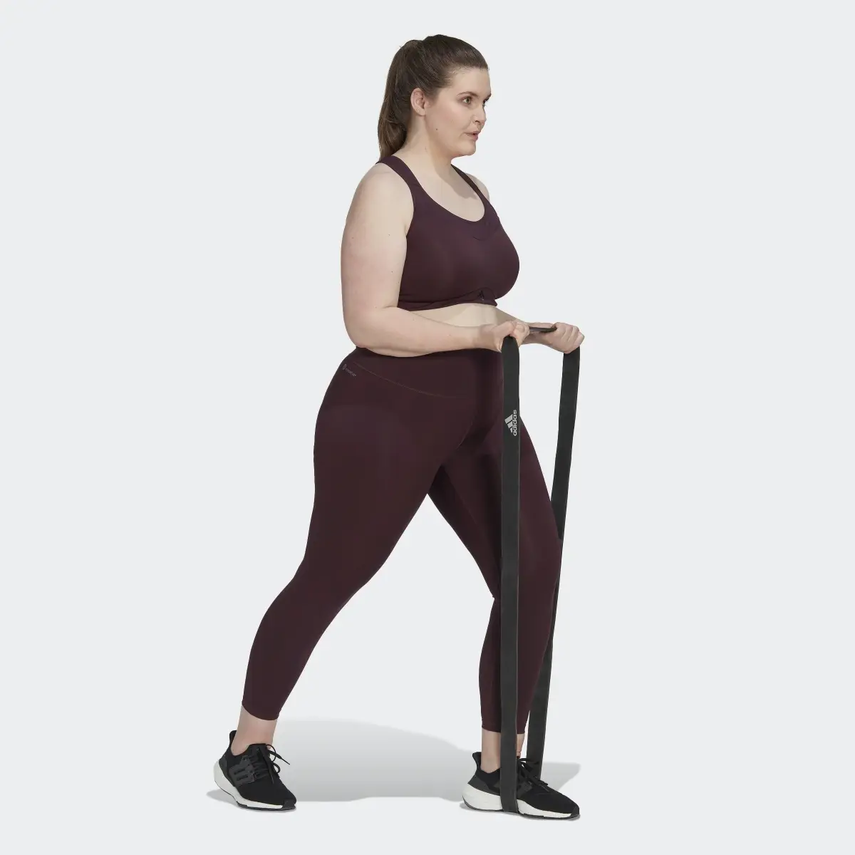 Adidas Optime Training Leggings (Plus Size). 3