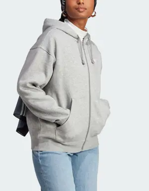 Adidas Veste à capuche entièrement zippée Essentials Boyfriend
