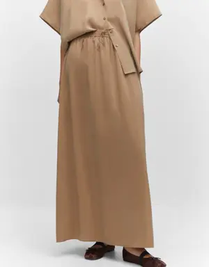 Modal skirt with elastic waist