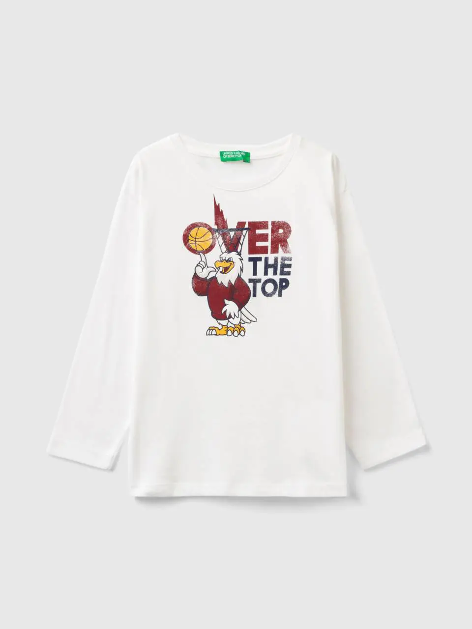 Benetton oversized fit t-shirt with allover print. 1