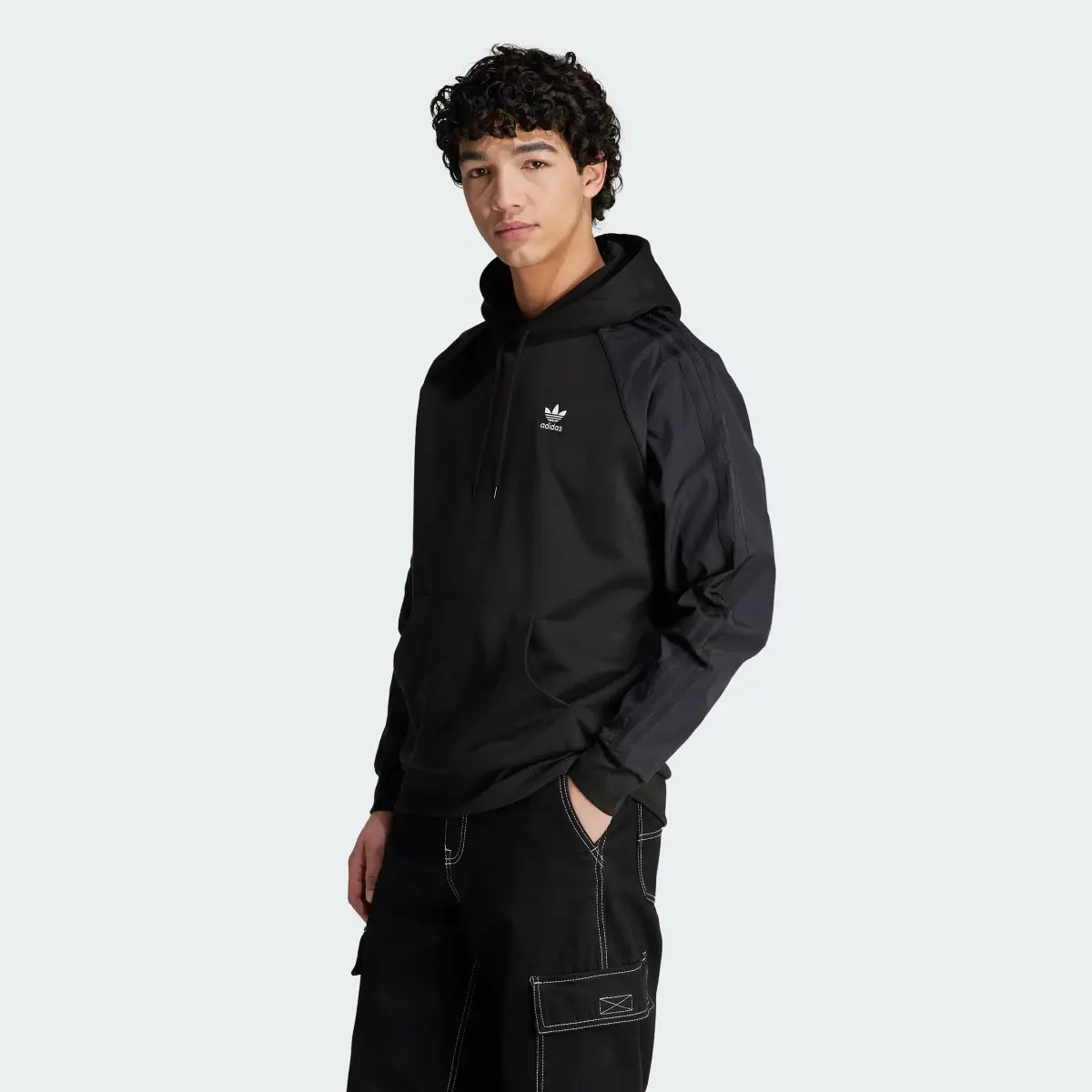 Adidas Adicolor Re-Pro SST Material Mix Hoodie. 2