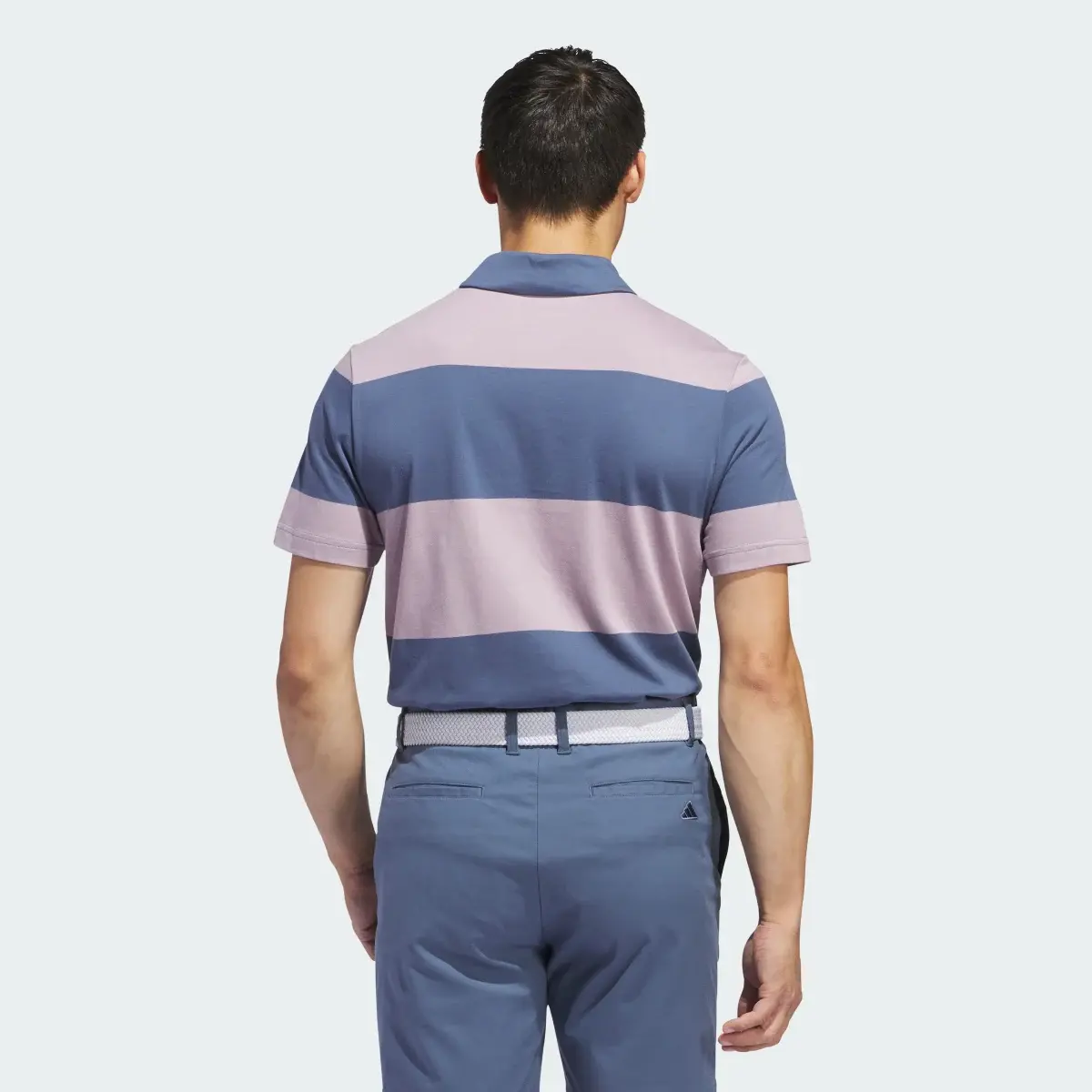 Adidas Colorblock Rugby Stripe Polo Shirt. 3