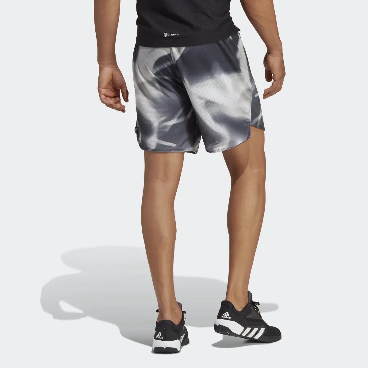 Adidas Designed for Training HEAT.RDY HIIT Allover Print Training Shorts. 2