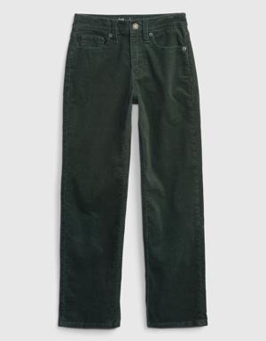 Kids High Rise '90s Loose Jeans with Washwell green