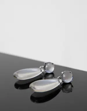 Pendant crystals earrings