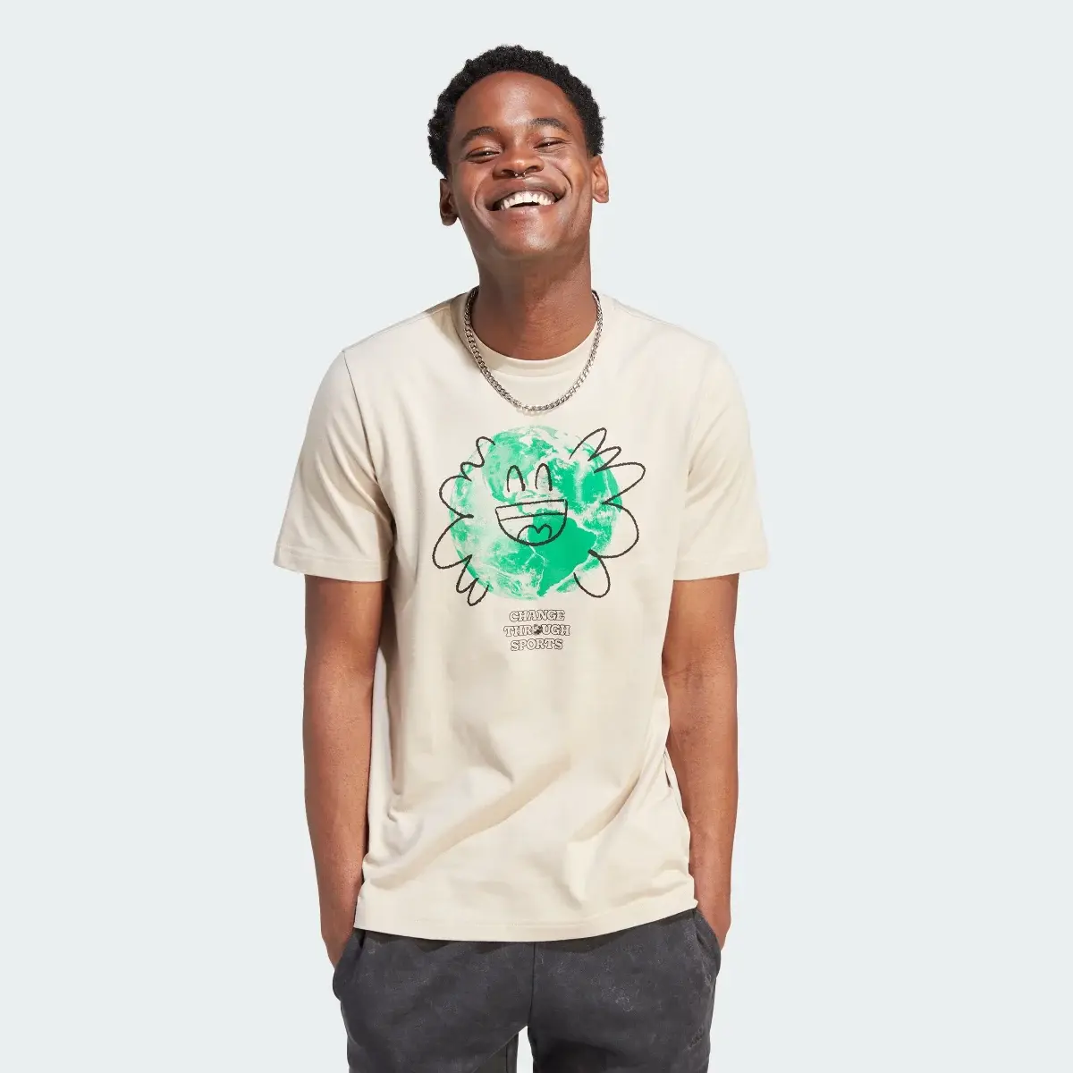 Adidas Sportswear Change Through Sports Earth Tee. 2