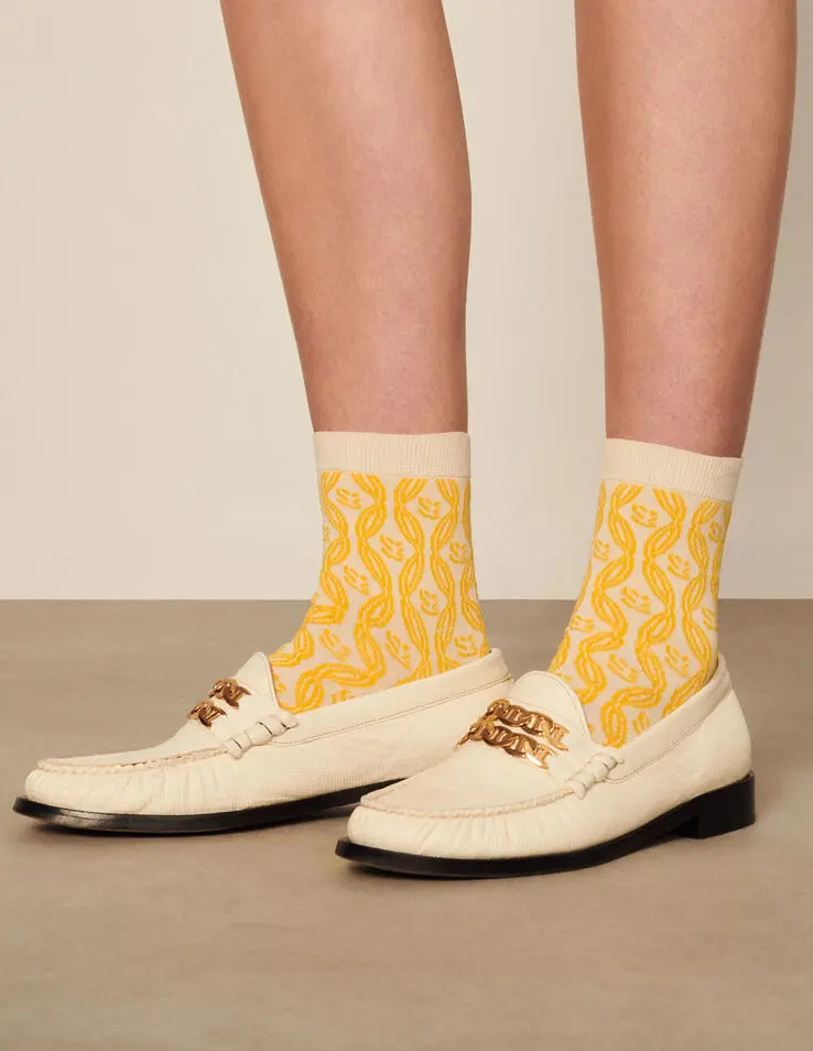 Sandro Double S jacquard socks. 1