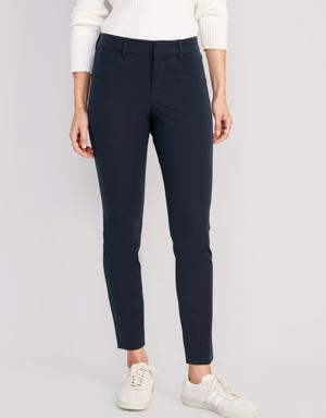 Mid-Rise Pixie Skinny Ankle Pants blue