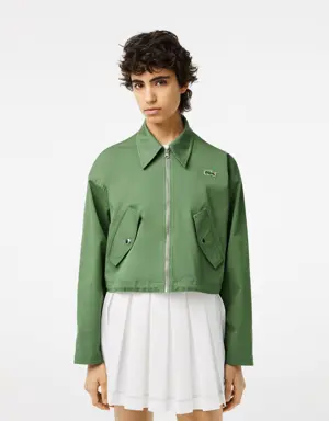 Women’s Zipped Cotton Harrington Jacket