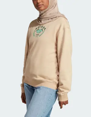 Crest Embroidery Sweatshirt