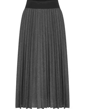 Shimmer Pleated Midi Skirt - 4 / Original