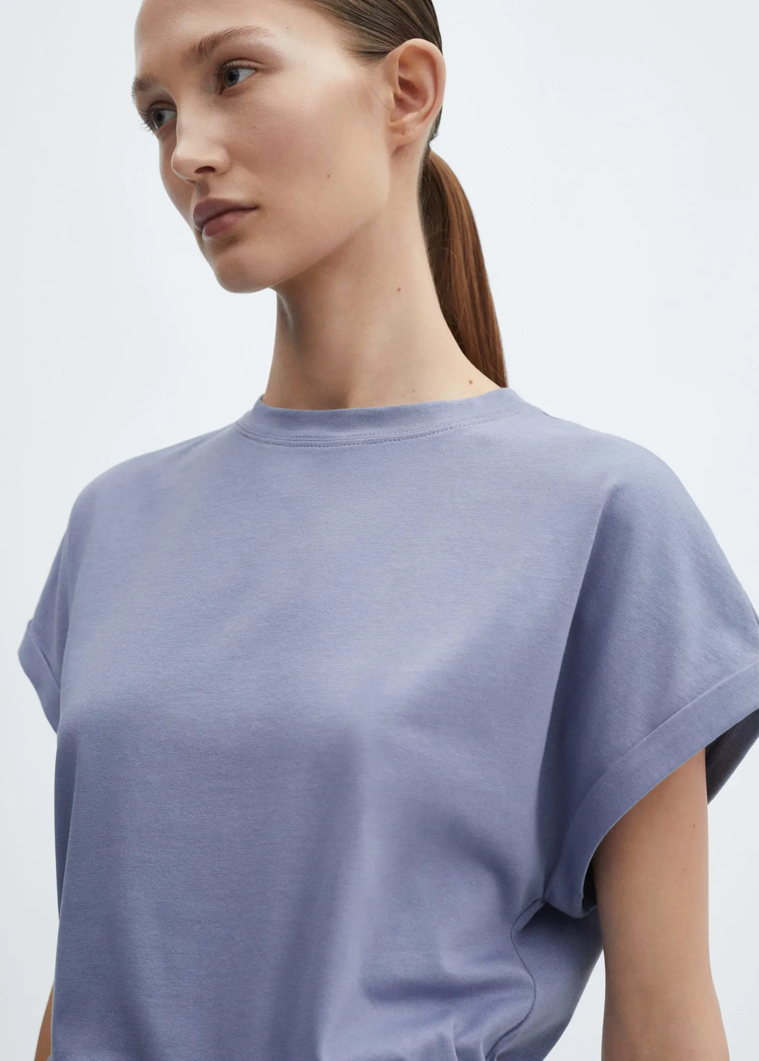 Mango Short-sleeved cotton t-shirt. 1