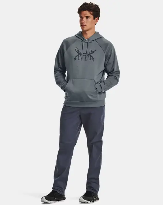 Under Armour Men's UA Rival Fleece Antler Hoodie. 3