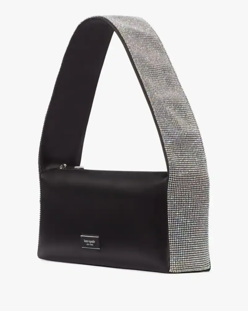 Kate Spade Afterparty Crystal Embellished Satin Shoulder Bag. 3