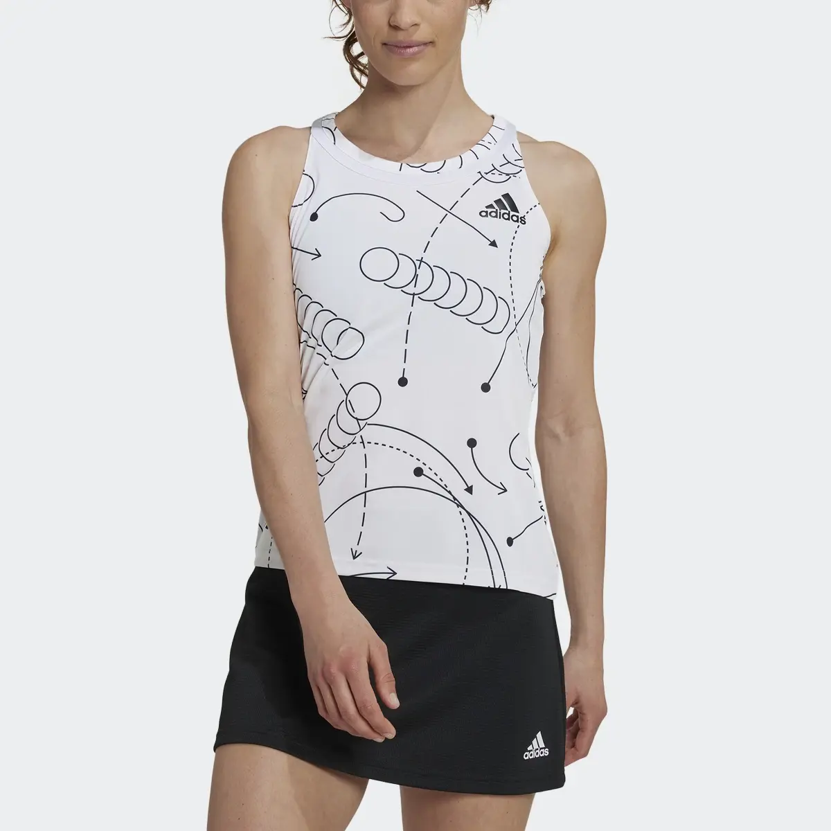 Adidas Camiseta sin mangas Club Tennis Graphic. 1