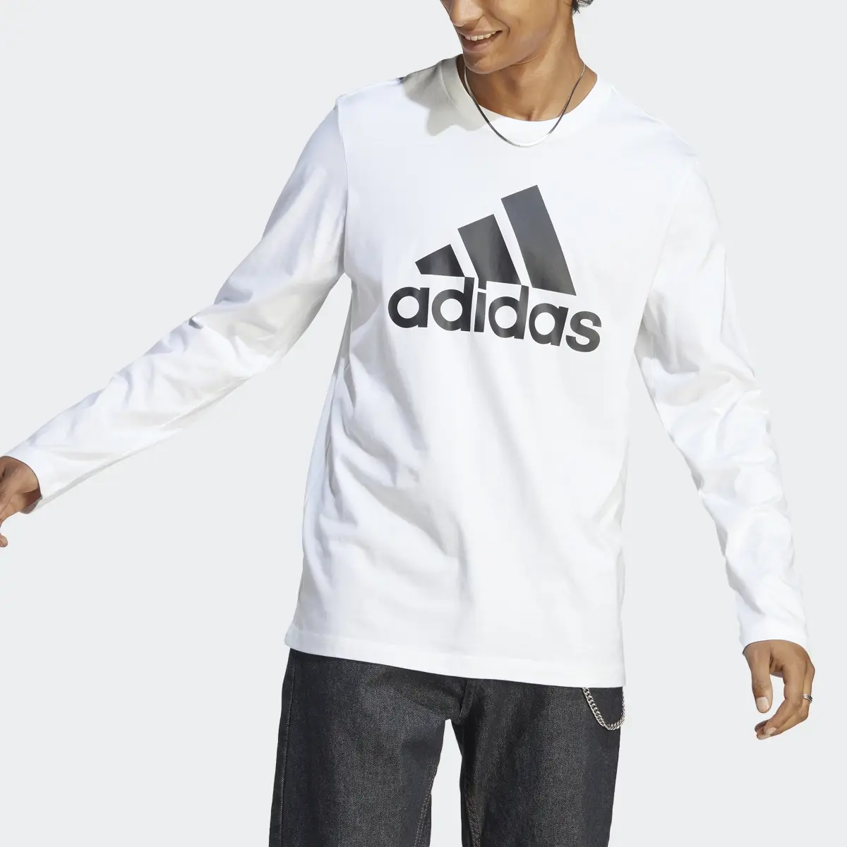 Adidas Essentials Long Sleeve Tee. 1