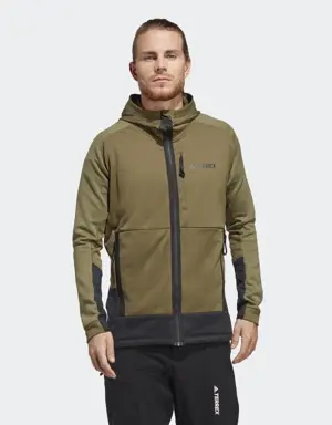 Terrex Tech Flooce Hooded Hiking Fleece Jacket