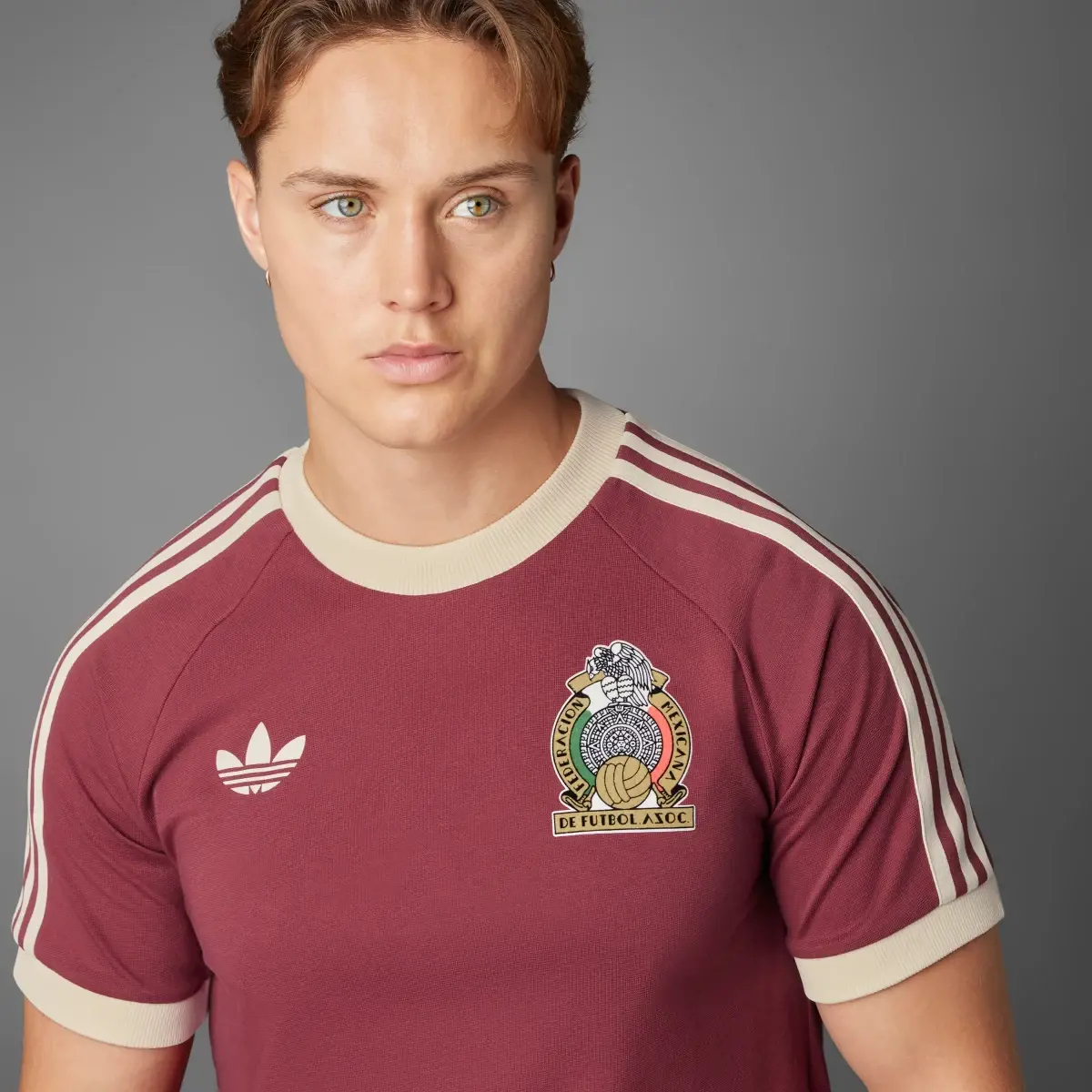 Adidas Playera Adicolor Selección Nacional de México 3 franjas. 3